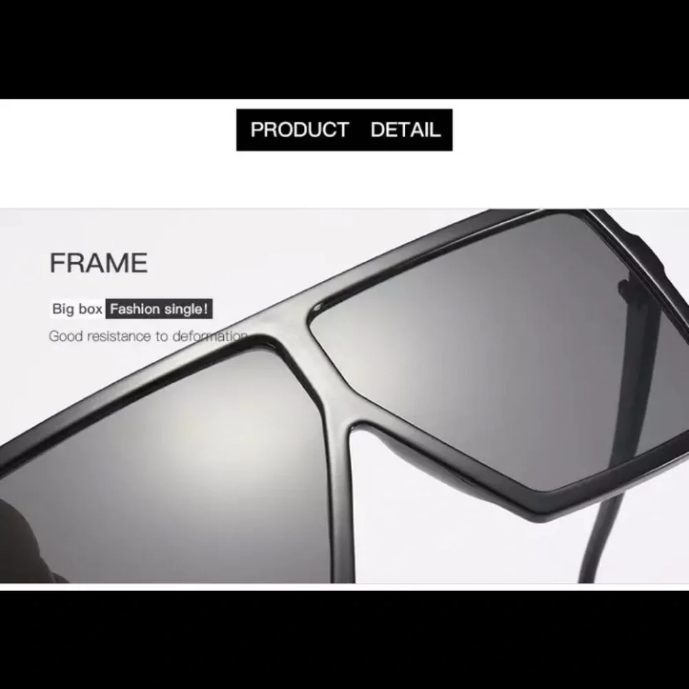 “PRICE. DROP” Oversized Black Glossy  Square Sunglasses